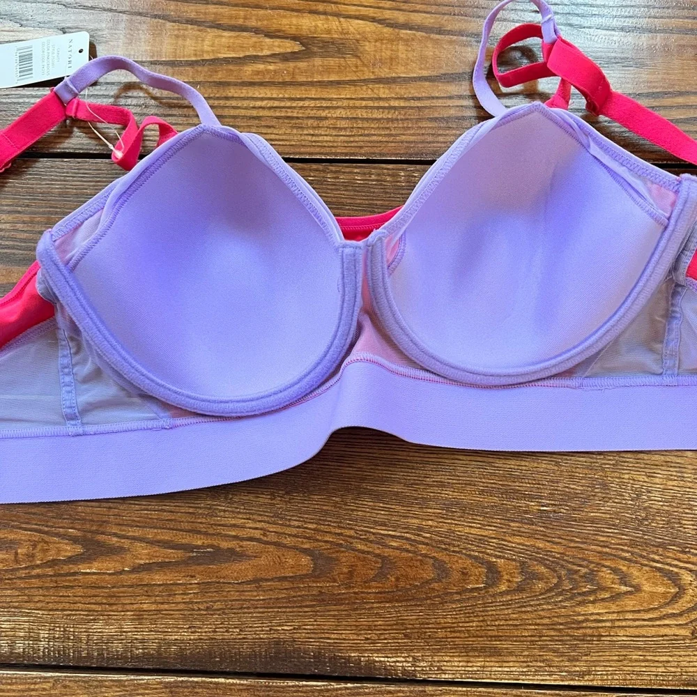 Natori Pink and Purple Sports Bra - Picture 5 of 5
